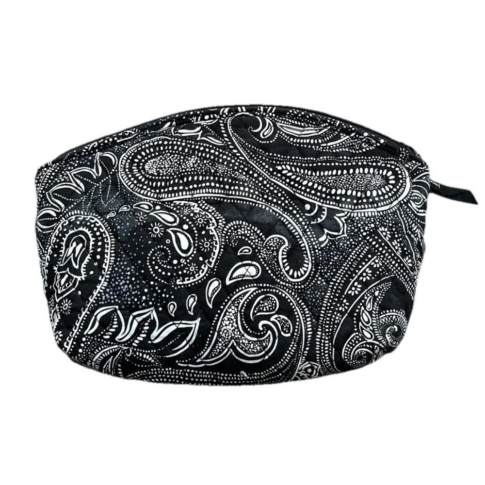 Vera Bradley Grand Travel Cosmetic Makeup Bag Lighten Up Stellar Paisley